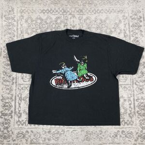 Righteous T Shirt Black Short Sleeve Kids Paying In Snow Boxy Tee Size Medium